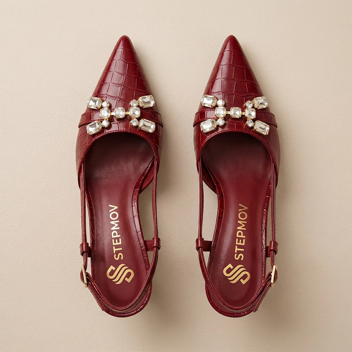 Alouette Crystal - Maroon