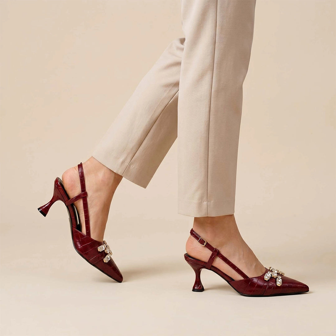Alouette Crystal - Maroon