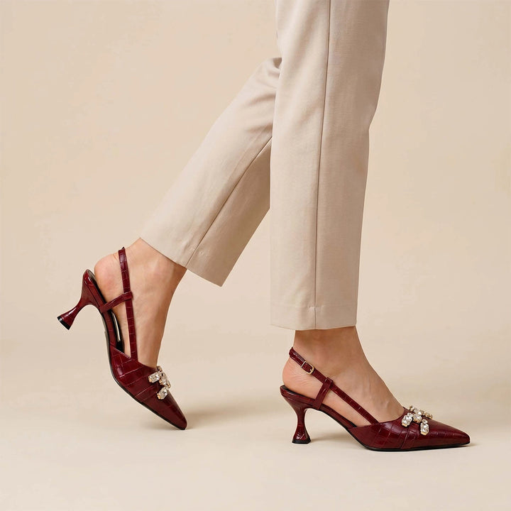 Alouette Crystal - Maroon