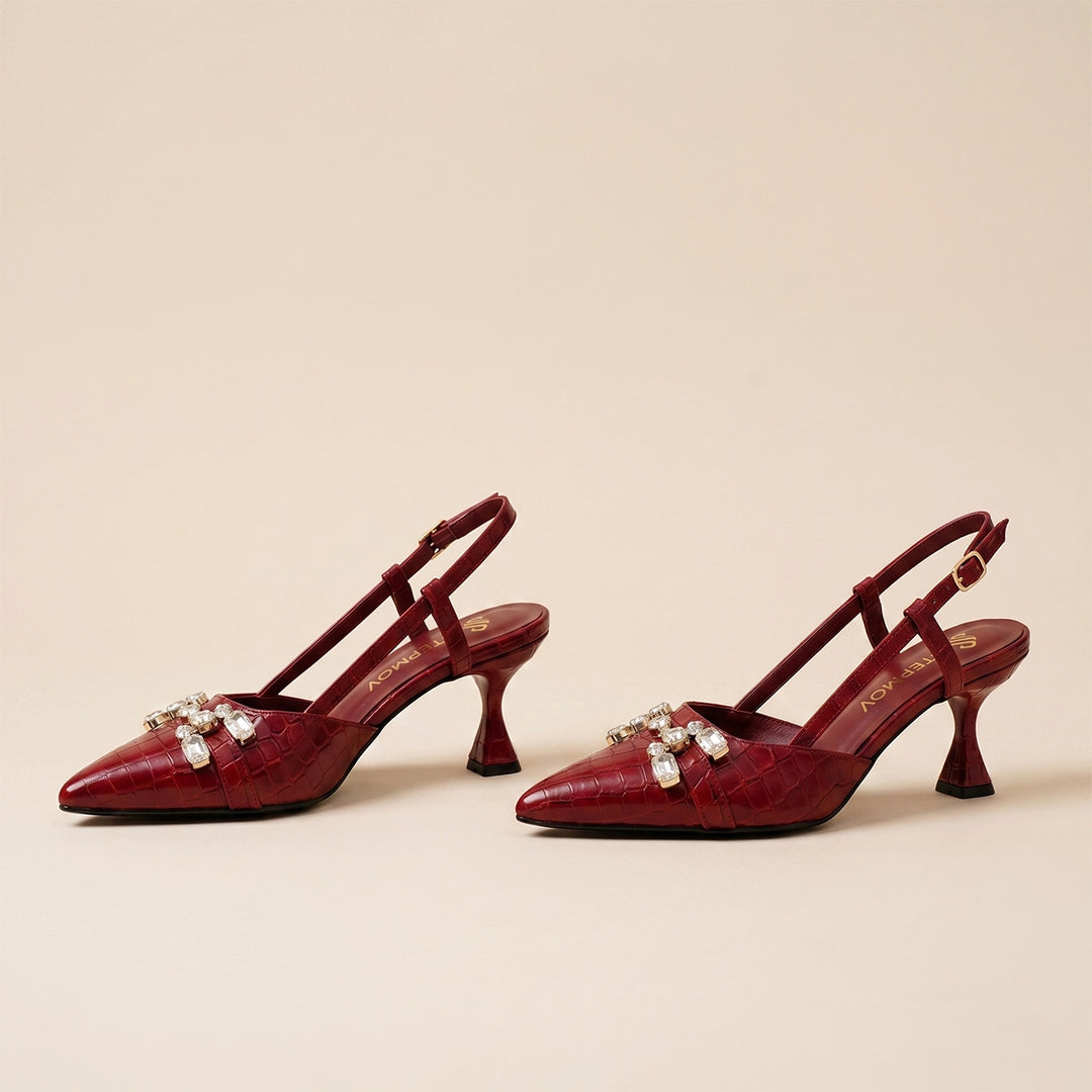 Alouette Crystal - Maroon