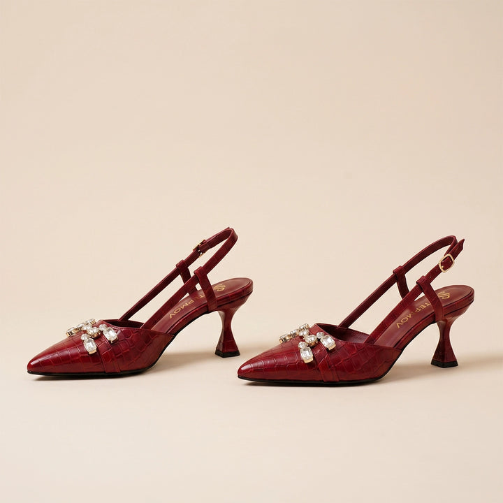 Alouette Crystal - Maroon