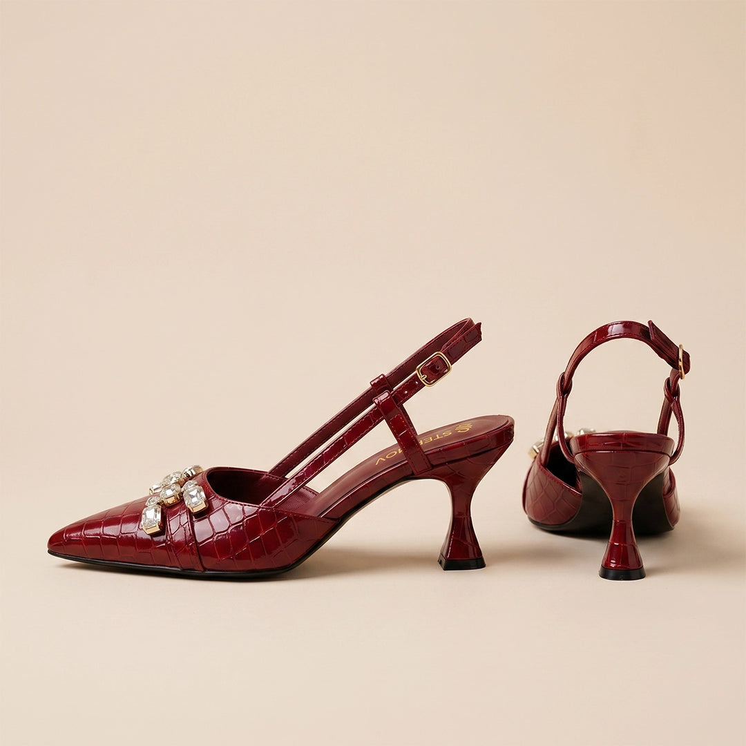 Alouette Crystal - Maroon