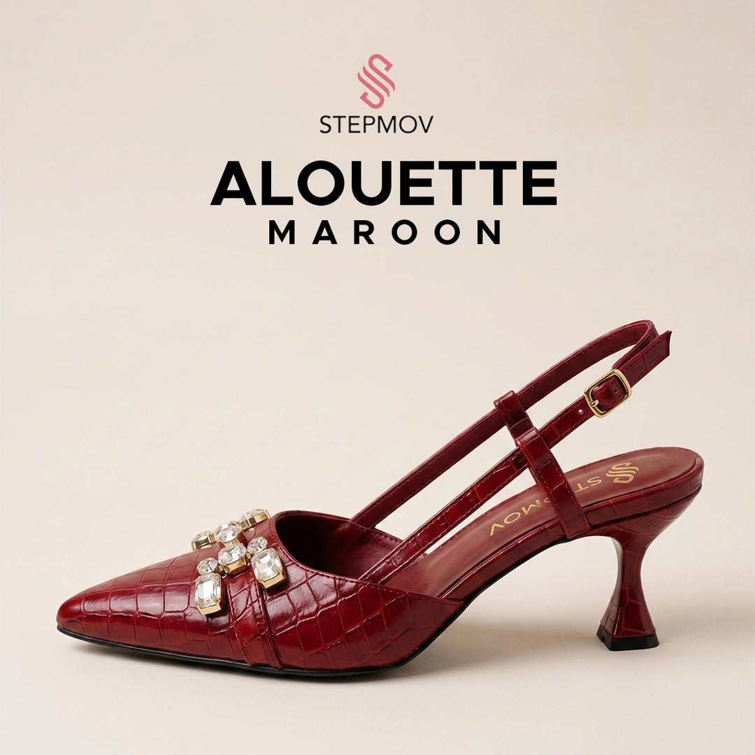 Alouette Crystal - Maroon