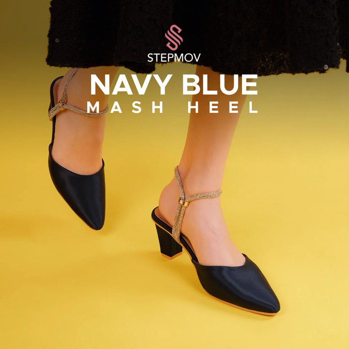 Navy Blue Mash Heel