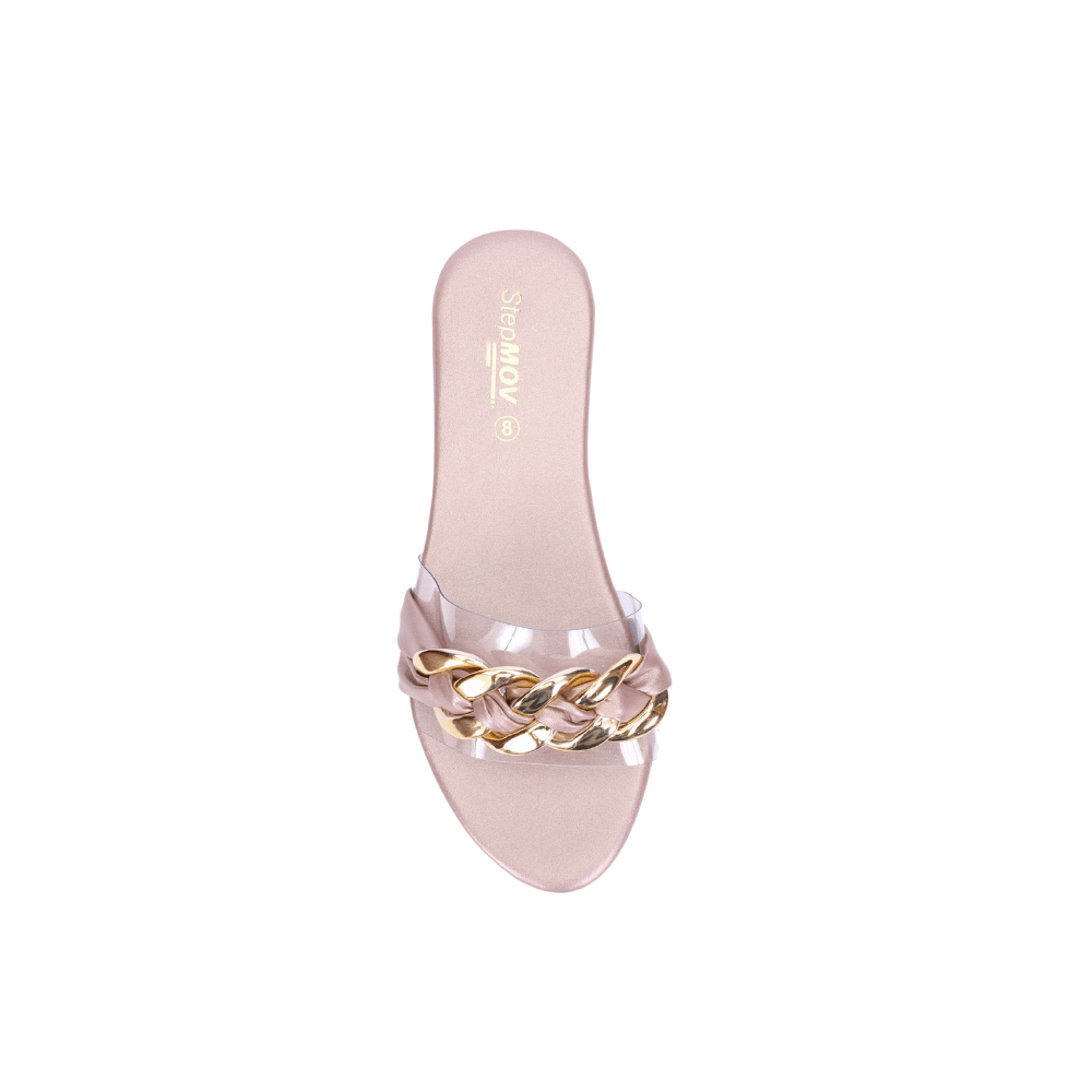 Rose Pink Transparent Slipper Slippers For Women Casual Ladies on Top Shoes Brands in Pakistan