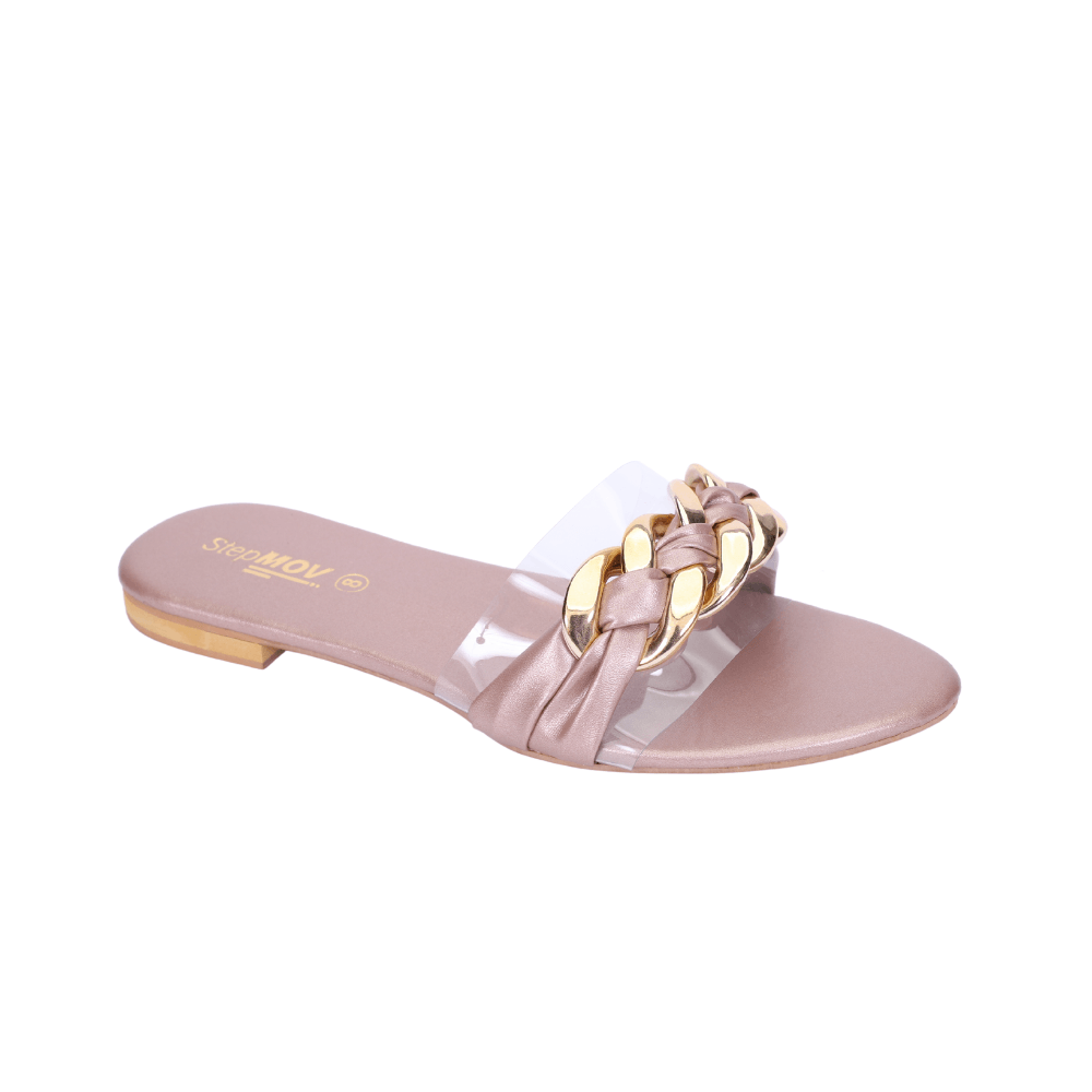 Rose Pink Transparent Slipper Slippers For Women Casual Ladies on Top Shoes Brands in Pakistan