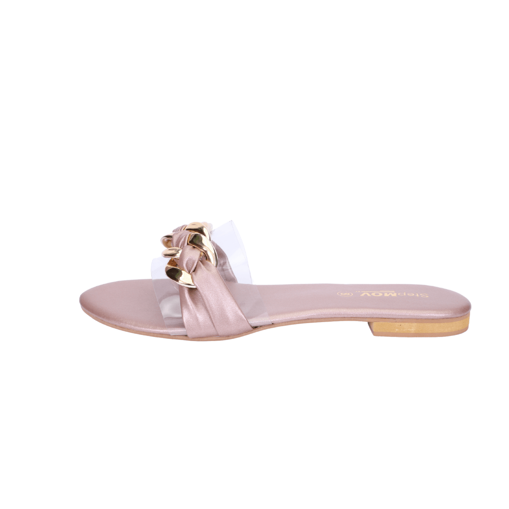 Rose Pink Transparent Slipper Slippers For Women Casual Ladies on Top Shoes Brands in Pakistan