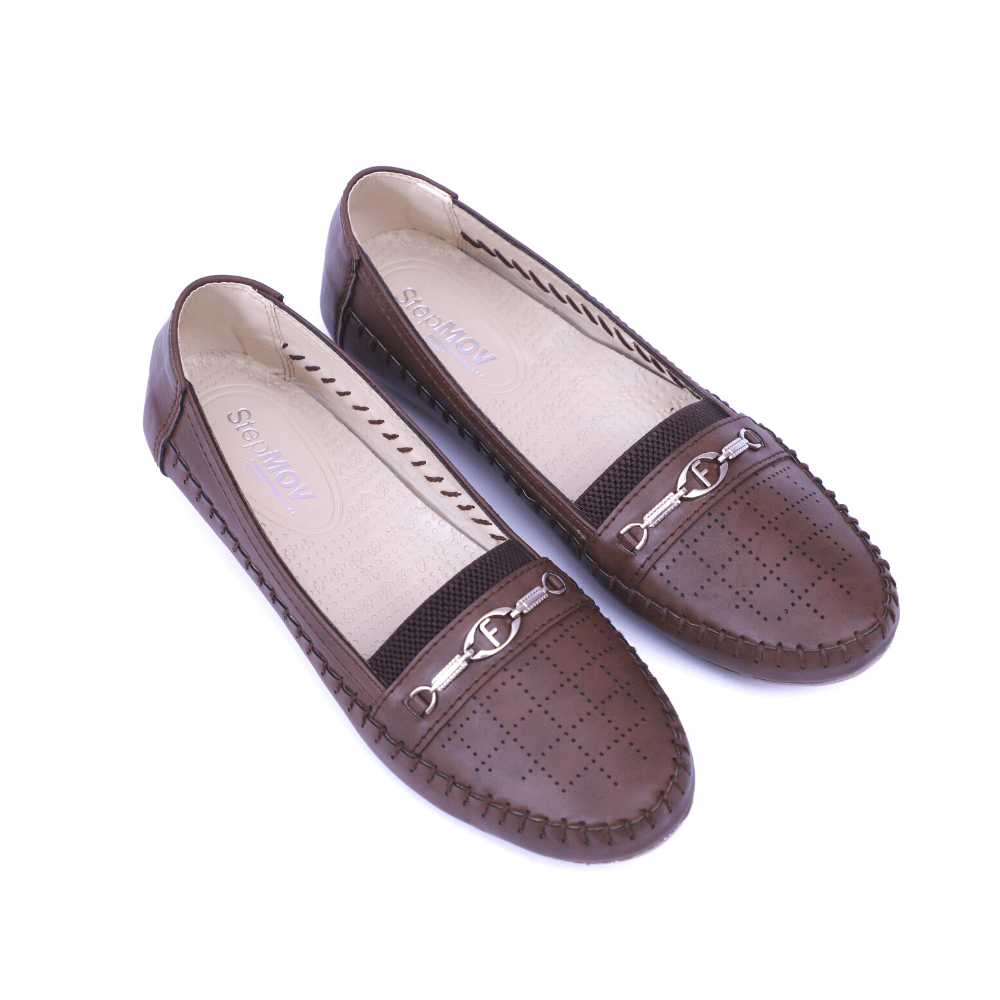 Brown Moccasin Fancy Shoes for Women: Footwear Sale in Pakistan on Ladies Shoes