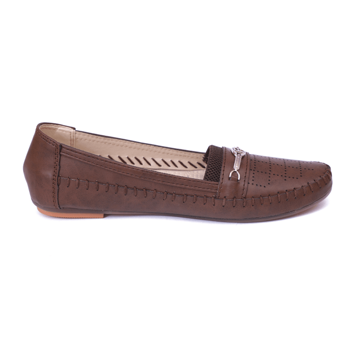 Brown Moccasin Fancy Shoes for Women: Footwear Sale in Pakistan on Ladies Shoes