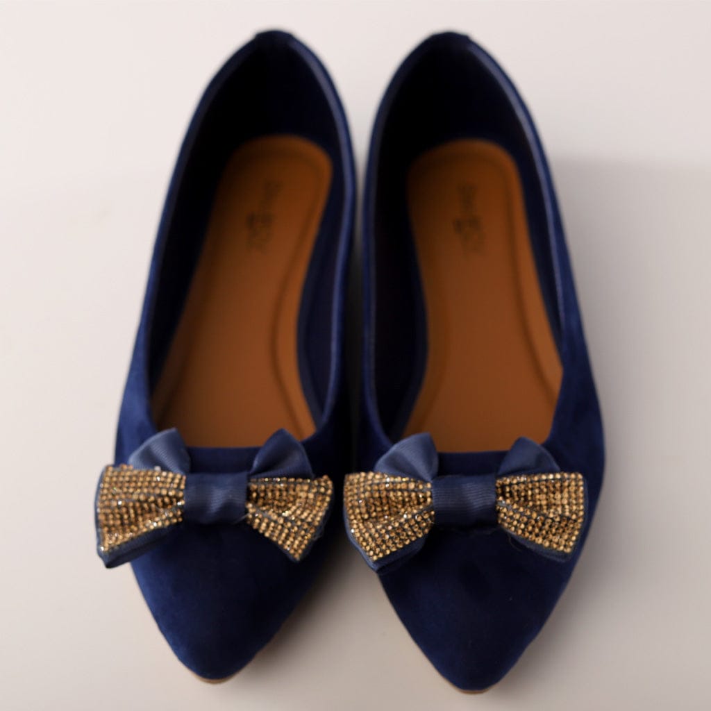 Blue Velvet Moccasin